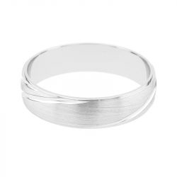 Bague mixte alliance edora or 750/1000 blanc edo3y173g55.750mil - alliances - edora - 1