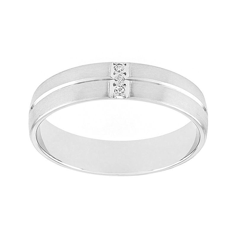 Bague femme alliance edora or 375/1000 blanc et diamants edo9y244gb50.375mi - bagues - edora