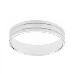 Bague mixte alliance edora or 750/1000 blanc edos02.07101_750mill - bagues - edora - 0