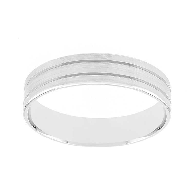 Bague mixte alliance edora or 750/1000 blanc edos02.07101_750mill - bagues - edora