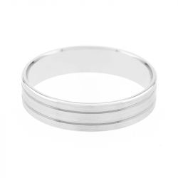 Bague mixte alliance edora or 750/1000 blanc edos02.07101_750mill - bagues - edora - 1