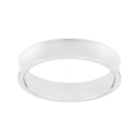 Bague mixte alliance edora or 375/1000 blanc concave edo9111640.375mill – bagues de mariage
