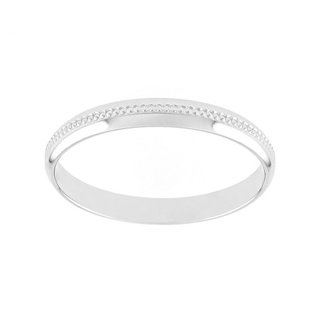 Bague mixte alliance edora or 375/1000 blanc diamantée 9166925.375mill – bagues de mariage