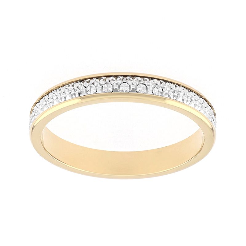 Bague mixte alliance edora or 375/1000 bicolore edo9361830.375mill - bagues - edora