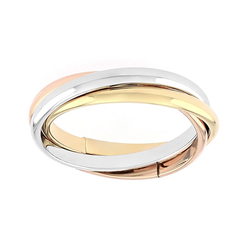 Bague mixte alliance edora 3 ors 375/1000 3 anneaux edo9470320.375mill - bagues - edora