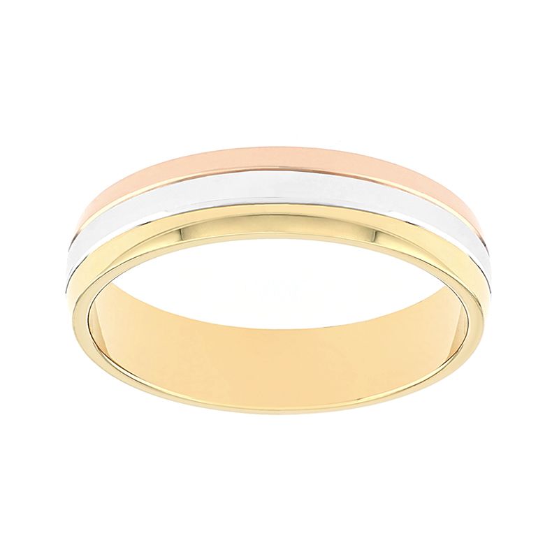 Bague mixte alliance edora 3 ors 375/1000 edo9480050.375mill - bagues - edora
