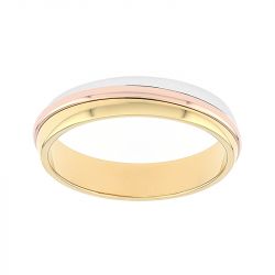 Bague mixte alliance edora 3 ors 375/1000 edo9480445.375mill - bagues - edora - 0