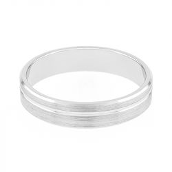Bague mixte alliance edora or 375/1000 blanc edo9m010g40.375mil - bagues - edora - 1