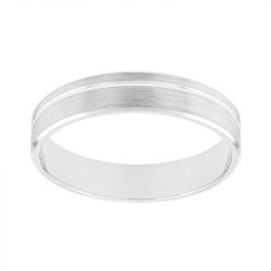 Bague mixte alliance edora or 375/1000 blanc edo9m010g45.375mil - bagues - edora - 0