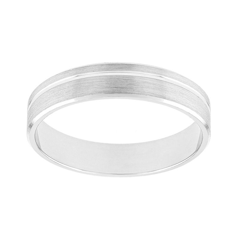 Bague mixte alliance edora or 375/1000 blanc edo9m010g45.375mil - bagues - edora