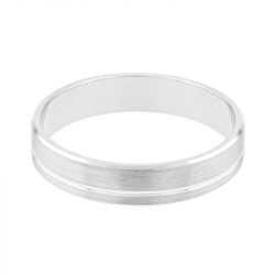 Bague mixte alliance edora or 375/1000 blanc edo9m010g45.375mil - bagues - edora - 1