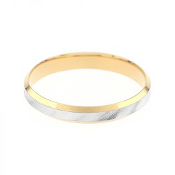 Bague mixte alliance edora or 375/1000 bicolore edo9y120x30.375mil - bagues - edora - 1