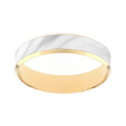 Bague mixte alliance edora or 375/1000 bicolore edo9y120x50.375mil - bagues - edora - 0