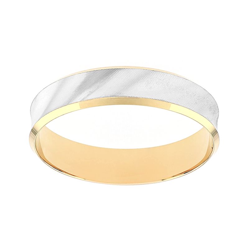 Bague mixte alliance edora or 375/1000 bicolore edo9y120x50.375mil - bagues - edora