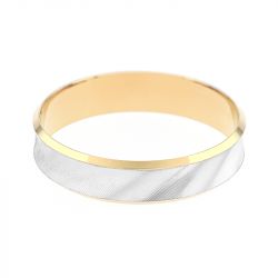 Bague mixte alliance edora or 375/1000 bicolore edo9y120x50.375mil - bagues - edora - 1