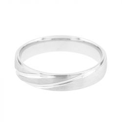 Bague mixte alliance edora or 375/1000 blanc edo9y173g40.375mil - bagues - edora - 1
