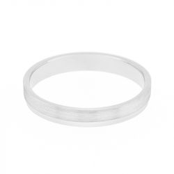 Bague mixte alliance edora or 375/1000 blanc edo9y197g30.375mil - bagues - edora - 1