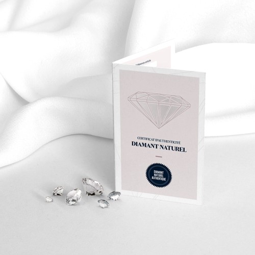 Collier Femme GAREL ENVOL DANCING Or Blanc 750/1000 Diamant 0,15 carat