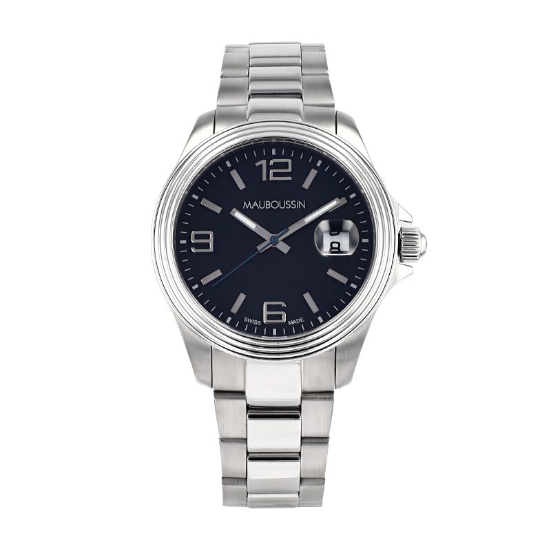 Montre homme automatique mauboussin acier argenté et platine 9148800-700 - montres-homme - edora