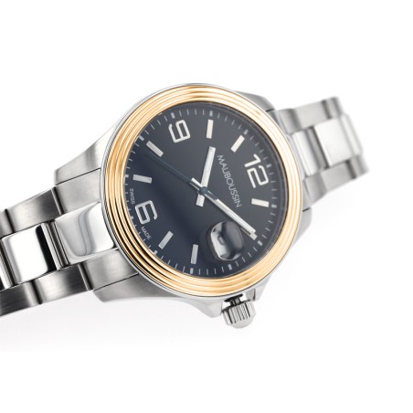 Montre homme automatique mauboussin acier argenté et or doré rose 9148802-700 – montres homme