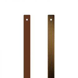 Cuir manchette 8mm les georgettes terre cuite/bronze 703215299G4000