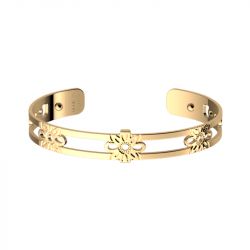 Bracelet femme manchette 8mm les georgettes dahlia doré 70442900100000