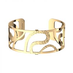 Bracelet femme manchette 25mm les georgettes reptile doré 70431630100000