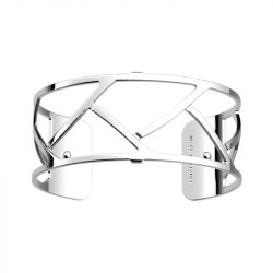Bracelet femme manchette 25mm les georgettes tresse argent 70325691600000 - manchettes - edora - 1
