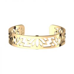 Bracelet femme manchette 14mm les georgettes lotus doré 70356070100000 - manchettes - edora - 1