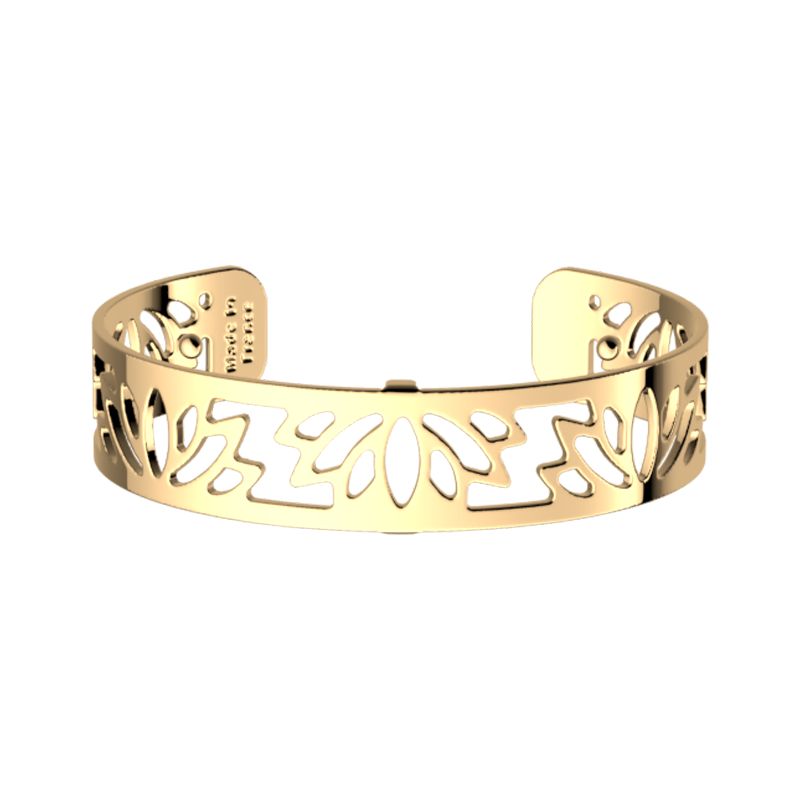 Bracelet femme manchette 14mm les georgettes lotus doré 70356070100000 - manchettes - edora