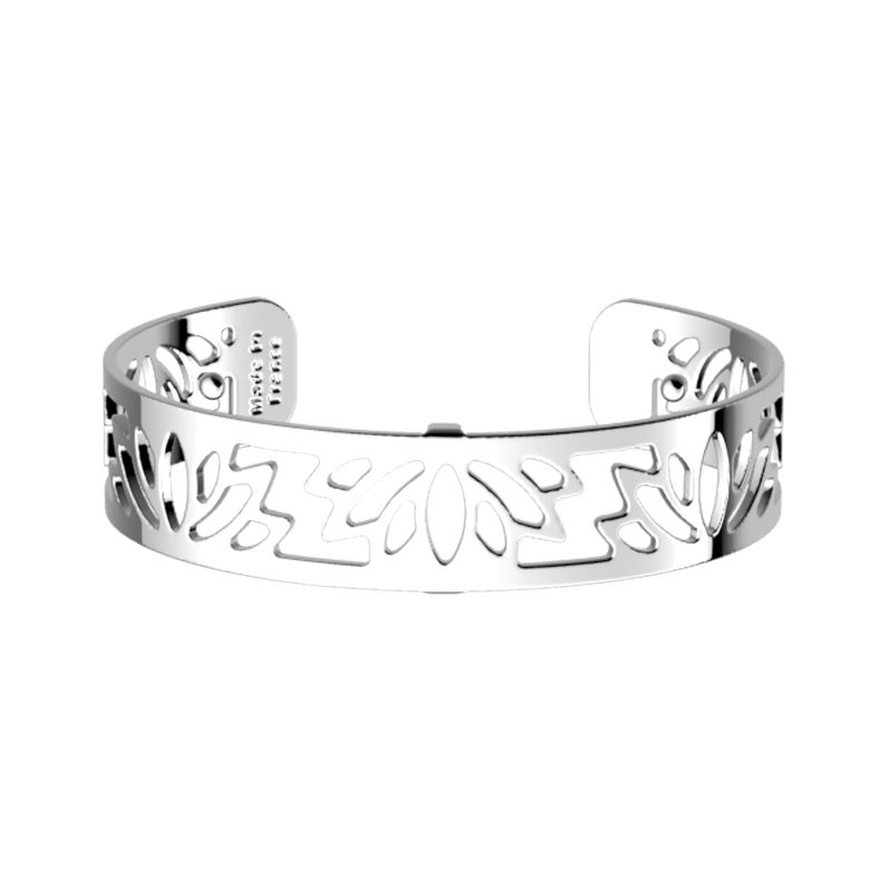 Bracelet femme manchette 14mm les georgettes lotus argent 70356071600000 - manchettes - edora