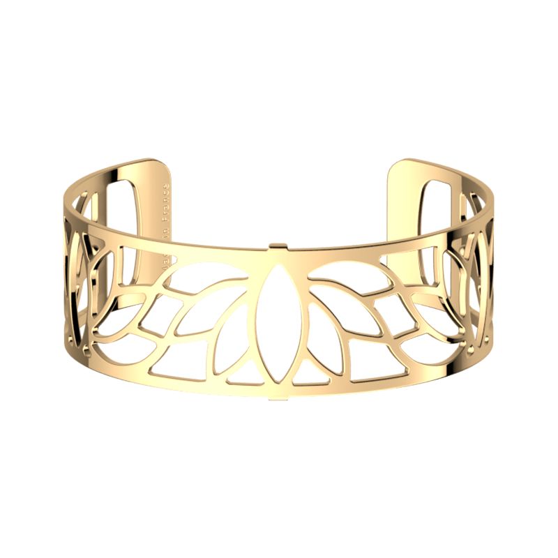 Bracelet femme manchette 25mm les georgettes lotus doré 70356080100000 - manchettes - edora