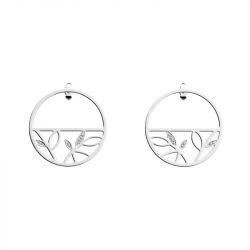 Boucles d'oreilles femme pendantes 30mm les georgettes arbre de vie argent oxydes de zirconium 70377791608000