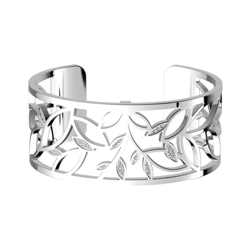 Bracelet femme manchette 25mm les georgettes arbre de vie argent 70371311608000 - manchettes - edora