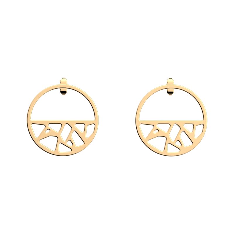 Boucles d'oreilles femme pendantes 30mm les georgettes doré girafe 70347421900000 - pendantes - edora