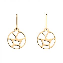 Boucles d'oreilles femme pendantes 16mm les georgettes girafe doré 70318921900000 - pendantes - edora - 1