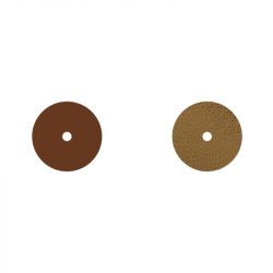 Cuir colliers & joncs 16 mm les georgettes terre cuite/bronze 703109899G4000