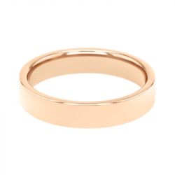 Bague mixte alliance edora or 750/1000 rose ruban plat confort edo1251044 - bagues - edora - 2