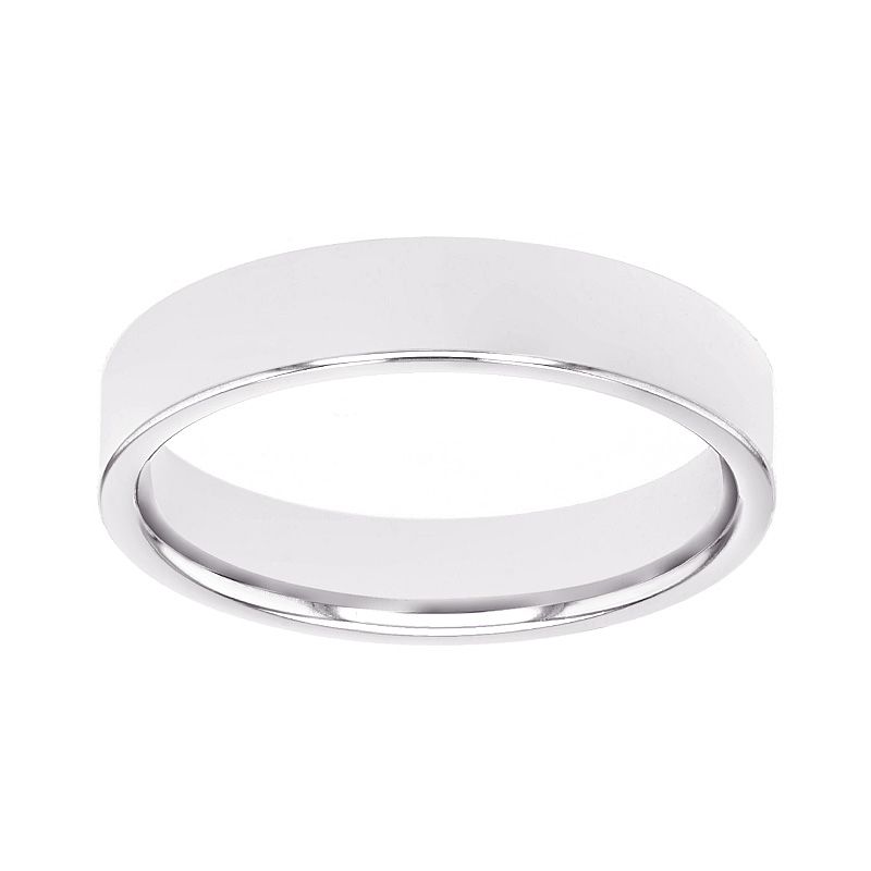 Bague mixte alliance edora platine ruban plat confort edo1251047 - bagues - edora