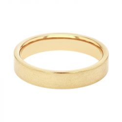 Bague mixte alliance edora or 750/1000 jaune ruban plat confort edo1254040 - bagues - edora - 2