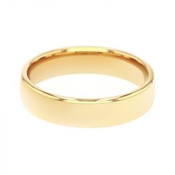 Bague mixte alliance edora or 750/1000 jaune ruban bombé confort edo1351450 - bagues - edora - 2