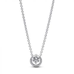 Collier femme pandora timeless pendentif halo rond scintillant 391174c01 - colliers-femme - edora - 0