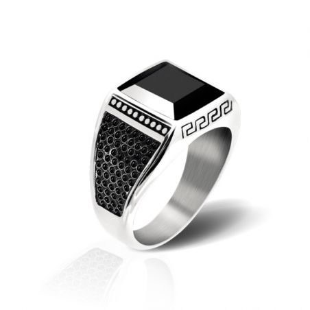 Bague homme & bague femme - bague argent, solitaire, or & or rose - bagues-homme - edora - 1