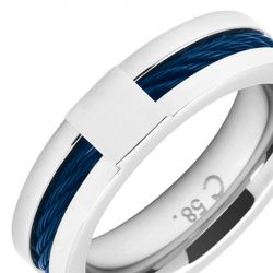 Bague homme rochet cabestan acier ha23770058 - bague argent & or homme, bague homme - - bagues-homme - edora - 1