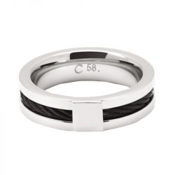 Bague homme rochet cabestan acier a238158 - bague argent & or homme, bague homme - - bagues-homme - edora - 0