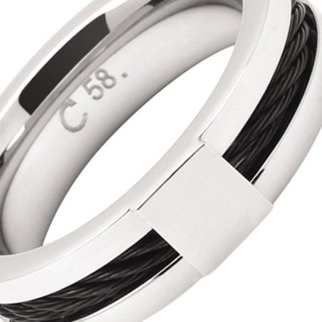 Bague homme rochet cabestan acier a238158 – bagues homme