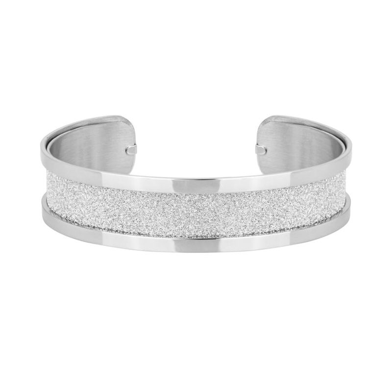 Bracelet femme bangle phebus acier argenté et glitter 831-216 - bracelets-femme - edora