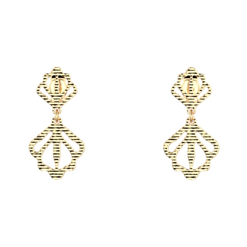 Boucles d'oreilles femme 20mm les georgettes hortense doré 70466561900000 - pendantes - edora