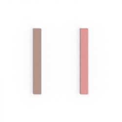 Cuir boucles d'oreilles 8mm les georgettes jasmin/rose métal 704685799FW000