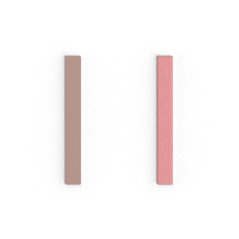 Cuir boucles d'oreilles 8mm les georgettes jasmin/rose métal 704685799fw000 - accessoires-boucles-d-oreilles - edora